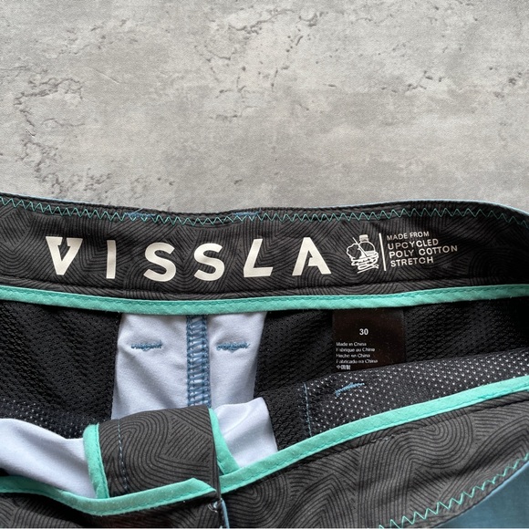 Vissla No See Ums Walk Short Blue, Size 30 - Picture 3 of 7